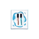 Pacific Duo Coffret with two 2ml Eau de Parfum sprays of Pacific Rock Flower and Pacific Rock Moss in a coastal-inspired gift box